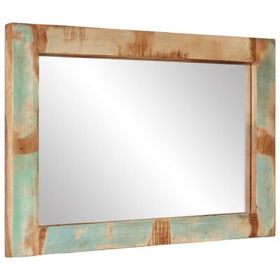 vidaXL Mirror 70x50 cm Solid Wood Reclaimed and Glass