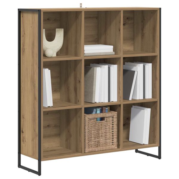 vidaXL Book Cabinet Artisian Oak 99.5 x 30 x 108.5 cm Engineered Wood