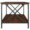 vidaXL Coffee Table Brown Oak 80x50x45 cm Engineered Wood and Iron
