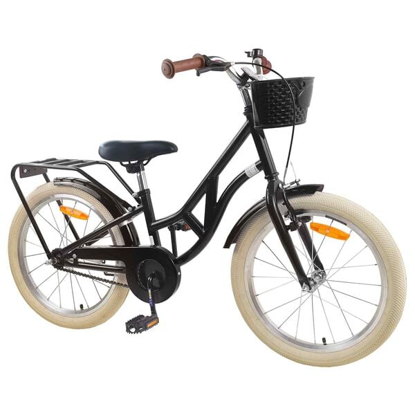 vidaXL Kids Bike 20'' for 6-11 Years Old Black