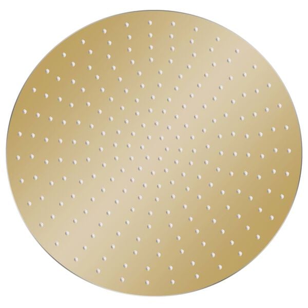 vidaXL Rain Shower Head Stainless Steel 50 cm Round Gold