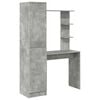 vidaXL Desk Concrete Grey 113.5 x 39 x 168 cm 2 pcs