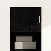 vidaXL Wall Cabinet Black oak 50 x 42.5 x 40 cm Engineered wood