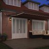 vidaXL Automatic Retractable Awning with LEDs Brown 600x300 cm