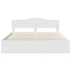 vidaXL Bed Frame with Headboard White 180 x 200 cm Solid Pine Wood