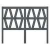 vidaXL Bed Headboard Grey 146x4x100 cm Solid Wood Pine