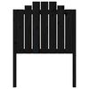 vidaXL Bed Headboard Black 81x4x110 cm Solid Wood Pine
