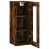 vidaXL Wall Mounted Cabinet Smoked Oak 34.5x34x90 cm