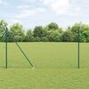 vidaXL Fence with Posts Green 1.6 x 10 m Steel