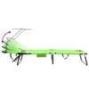 vidaXL Folding Sun Lounger Folding 2 pcs Green 190 x 57 x 81 cm Oxford