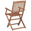 vidaXL Folding Outdoor Chairs 4 pcs Solid Acacia Wood