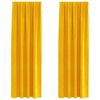 vidaXL Blackout Curtains 2 pcs Mustard Yellow 140 x 245 cm Velvet