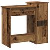 vidaXL Desk with Shelves Old Wood 84x40x78 cm Engineered Wood