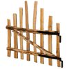 vidaXL Arched Fence Gate 100 x 90 cm Impregnated Hazel Wood Brown
