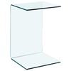 vidaXL Side Table 40x40x60 cm Tempered Glass