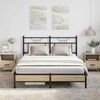 vidaXL Bed Frame without Mattress Sonoma Oak 150x200 cm King Size Engineered Wood