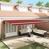 vidaXL Retractable Awning Retractable Orange and Brown 600 x 300 cm