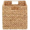 vidaXL Storage Baskets 2 pcs Natural 28 x 28 x 28 cm Water hyacinth