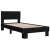 vidaXL Bed Frame without Mattress Black 100x200 cm