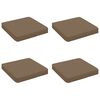 vidaXL 4-Piece Seat Cushions VUGHT 4 pcs 100% Polyester Taupe