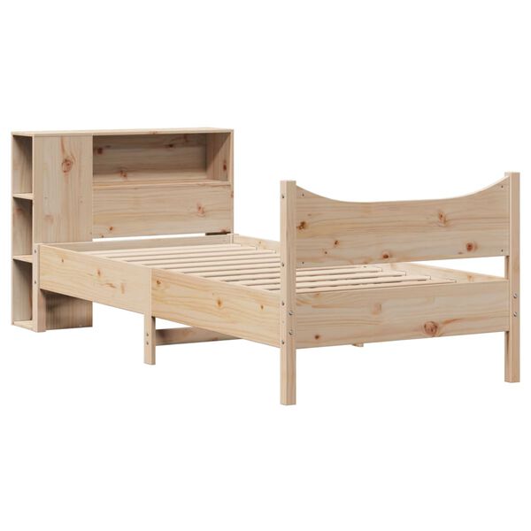 vidaXL Bed Frame without Mattress 90x190 cm Single Solid Wood Pine