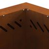 vidaXL Smokeless Fire Pit Brown 48 x 48 x 51 cm Steel