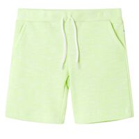 Kids' Shorts with Drawstring Neon Yellow 92
