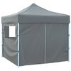 vidaXL Party Tent Folding Anthracite 291 x 291 x 315 cm Oxford Fabric