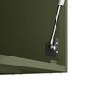 vidaXL Wall Cabinet for Garage with Gas-lift Door Olive green