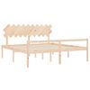 vidaXL Senior Bed without Mattress 200x200 cm Solid Wood