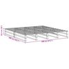 vidaXL Bed Frame without Mattress White 200x200 cm Solid Wood Pine
