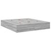 vidaXL Storage Bed Frame Grey Sonoma 180 x 200 cm Engineered Wood
