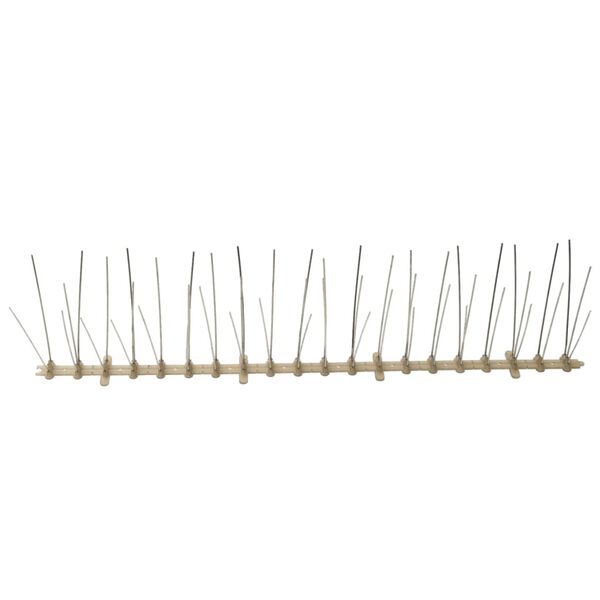 vidaXL 5-row Plastic Bird & Pigeon Spikes Set of 20 10 m