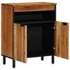 vidaXL Sideboard with Door Natural 60 x 33.5 x 75 cm Solid Acacia Wood