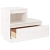 vidaXL Bedside Cabinets 2 pcs White 60x34x51 cm Solid Wood Pine