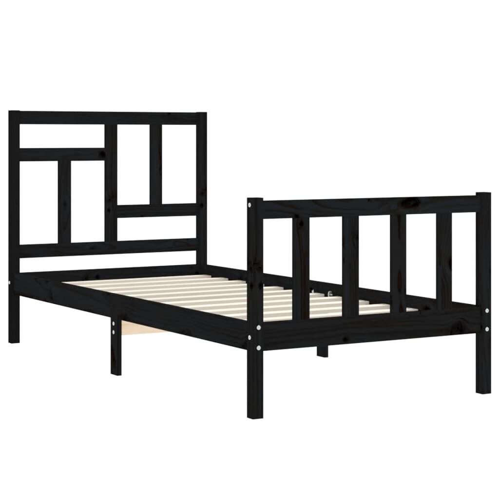 Plain black deals bed frame