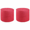 vidaXL Jute Rope 2 pcs Red 100% Tossa jute