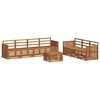vidaXL Sofa Sets 8 pcs Natural Solid Acacia Wood