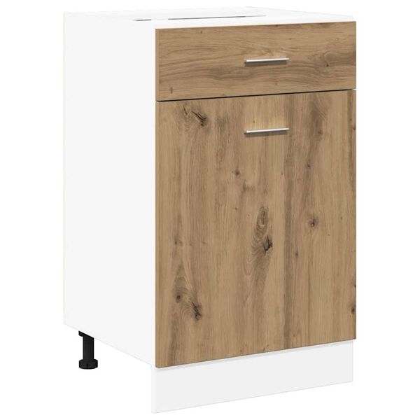 vidaXL Drawer Bottom Cabinet Lyon Artisan Oak 40x46x81.5 cm Engineered Wood
