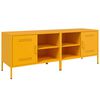 vidaXL TV Cabinets 2 pcs Mustard Yellow 68x39x50.5 cm Steel