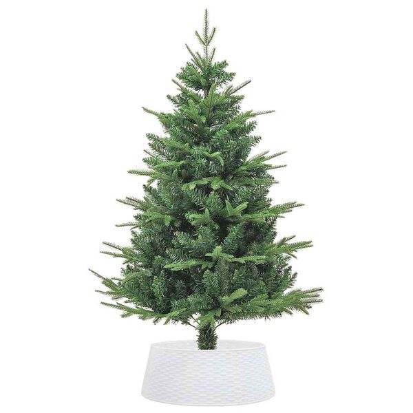 vidaXL Christmas Tree Skirt White Ø65x23 cm Plastic