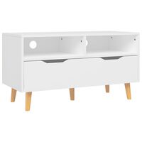 vidaXL TV Cabinet White 90x40x48.5 cm Engineered Wood