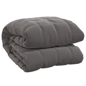 vidaXL Weighted Blanket Grey 120x180 cm 9 kg Fabric