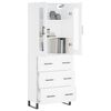 vidaXL Highboard White 69.5x34x180 cm Engineered Wood