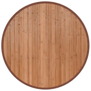 vidaXL Rug Round Natural60 cm Bamboo