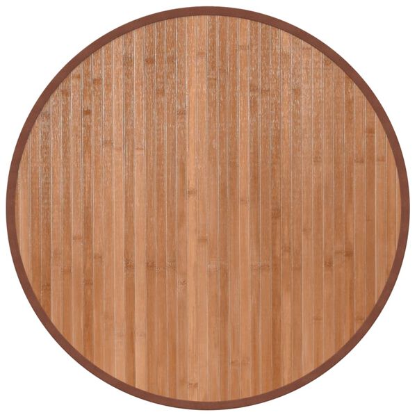 vidaXL Rug Round Natural60 cm Bamboo