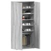 vidaXL Shoe Cabinet with Door Grey 80 x 39 x 180 cm Engineered wood