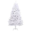 vidaXL Artificial Hinged Christmas Tree with Stand White 210 cm