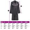 vidaXL Bathrobe KINN Anthracite XL Cotton