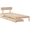 vidaXL Bed Frame without Mattress 90x200 cm Solid Wood Pine